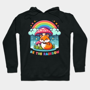 Mystic Rainbow Fox Shelter Hoodie